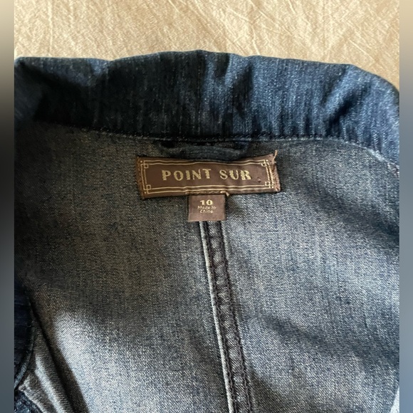 J. Crew Blue Denim Jumpsuit Point Sur - Picture 5 of 5